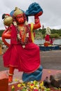 Hanuman Hindu god statue at Ganga Talao Grand Bassin Hindu temple, Mauritius. Royalty Free Stock Photo