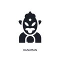 hanuman isolated icon. simple element illustration from india concept icons. hanuman editable logo sign symbol design on white