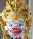 Hanuman mask in Khon Thai classical style of Ramayana Story