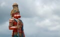 Hanuman statue with copy space