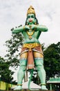 Hanuman statue in front of Ramayana Cave at Batu Caves complex, kuala lumpur, malaysia - dec 2022 Royalty Free Stock Photo