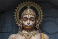 Hanuman statue, Hindu idol near Ganges River, Rishikesh, India. Sacred places for pilgrims Royalty Free Stock Photo