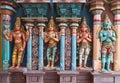 Hanuman statues in Hindu Temple