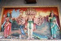 Hanuman statues in Hindu Temple.