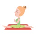 hanumanasana. Vector illustration decorative design