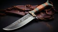 Hanya Knife: Smooth And Artless Blade With Elegant Emerald And Amber Accents