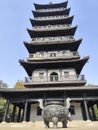 Haogu Pagoda Temple on the South Lake in Jiaxing, China