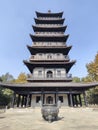 Haogu Pagoda Temple on the South Lake in Jiaxing, China