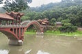 Haoshang bridge mahao river leshan china