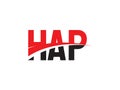 HAP Letter Initial Logo Design Vector Illustration