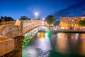 Hapenny Bridge Dublin Ireland Royalty Free Stock Photo