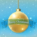 Happe New Year Christmas bauble Royalty Free Stock Photo