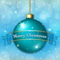 Happe New Year Christmas bauble Royalty Free Stock Photo