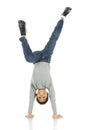 Happiest Upside Down Royalty Free Stock Photo