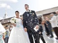 Happily Just Married Royalty Free Stock Photo