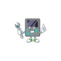 Happily Mechanic game console cartoon character design