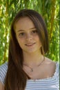 Happily  smiling  teenage girl with a lot of freckles Royalty Free Stock Photo