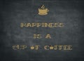 Happiness is cup of coffee