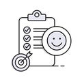 Happiness Goals Icon - Achieving Your Happiness. Pixel Perfect Editable Stroke Icon