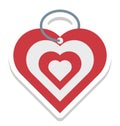 Happiness, heart key chain Vector Icon editable Royalty Free Stock Photo