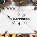 Happiness Positivity Mindset Thinking Wellness Concept Royalty Free Stock Photo