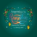 Happiness is Ramadan knowing that Ramadan is coming very soon!.