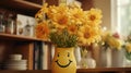 Happiness in simple things World smile day Cheerful emoticons, laughter joy smiles, good mood enjoyment fun