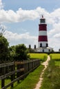 Happisburgh lighthouse at the end of the path