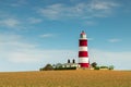 Happisburgh Lighthouse located in North Norfolk, UK