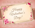 Happt valentine`s day card