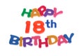 Happy 18th Birthday Royalty Free Stock Photo