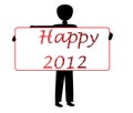 Happy 2012 Royalty Free Stock Photo