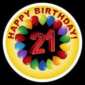 Happy 21st Birthday! Royalty Free Stock Photo