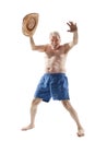 Happy active elderly man Royalty Free Stock Photo