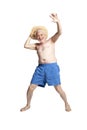 Happy active elderly man Royalty Free Stock Photo