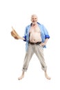 Happy active elderly man Royalty Free Stock Photo