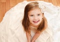 Happy adorable little girl in princess dress Royalty Free Stock Photo