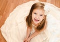 Happy adorable little girl in princess dress Royalty Free Stock Photo