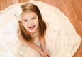 Happy adorable little girl in princess dress Royalty Free Stock Photo