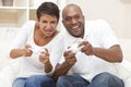 Happy African American Couple Playing Video Game Royalty Free Stock Photo