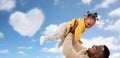 happy african american father with baby daughter Royalty Free Stock Photo