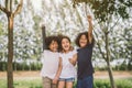 Happy face kid children joyfully cheerful and laughing. Royalty Free Stock Photo