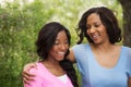 African American mother and her daugher. Royalty Free Stock Photo