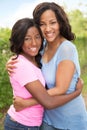 African American mother and her daugher. Royalty Free Stock Photo