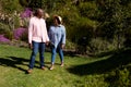 Happy african american senior couple holding hands outdoors Royalty Free Stock Photo