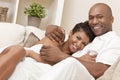 Happy African American Woman Romantic Couple
