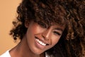 Happy african american woman smiling Royalty Free Stock Photo