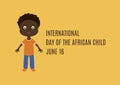 International Day of the African Child vector Royalty Free Stock Photo