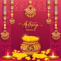 Happy Akshaya Tritiya Festival Royalty Free Stock Photo