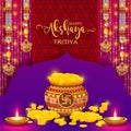 Happy Akshaya Tritiya Festival Royalty Free Stock Photo